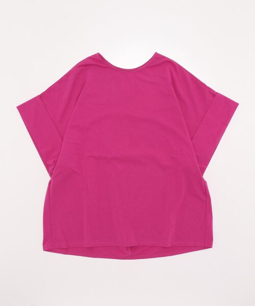 Rouge vif（ルージュヴィフ）の「ﾀｰﾝﾊﾞｯｸｶｯﾄｿｰ（Tシャツ/カットソー・レディース・チャコールグレー/ホワイト/ピンク・フリー）」の7枚目の写真