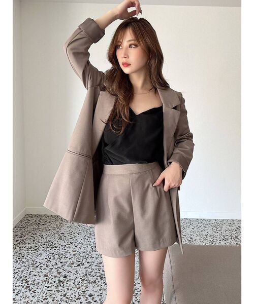 RESEXXY(リゼクシー)の「ベーシックショートパンツ【セットアップ着用可能】(その他パンツ・レディース・グリーン/ベージュ/その他1・FREE)」の9枚目の写真