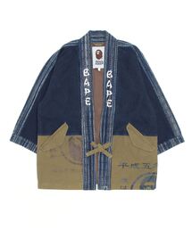 A BATHING APE エイプ ミリタリー 着物 ジャケット 半纏 日本 M 67158403_55_d_215.jpg
