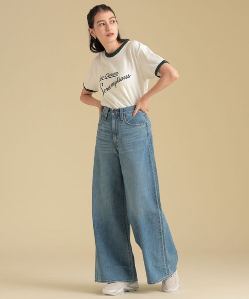 Ray BEAMS（レイビームス）の「GOOD ROCK SPEED × Ray BEAMS / 別注 リンガー Tシャツ（Tシャツ/カットソー・レディース・チャコールグレー/ダークグリーン・ONE SIZE）」の7枚目の写真