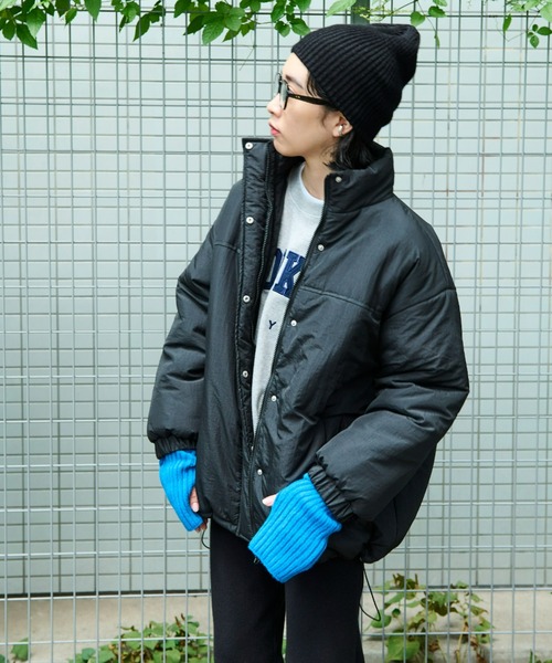 Auntie Rosa Holiday（アンティローザホリデー）の「※入荷禁止※中綿オーバーサイズコート / ブルゾン（ダウンジャケット/コート・レディース・ブラック/パープル/アイボリー・FREE）」の6枚目の写真