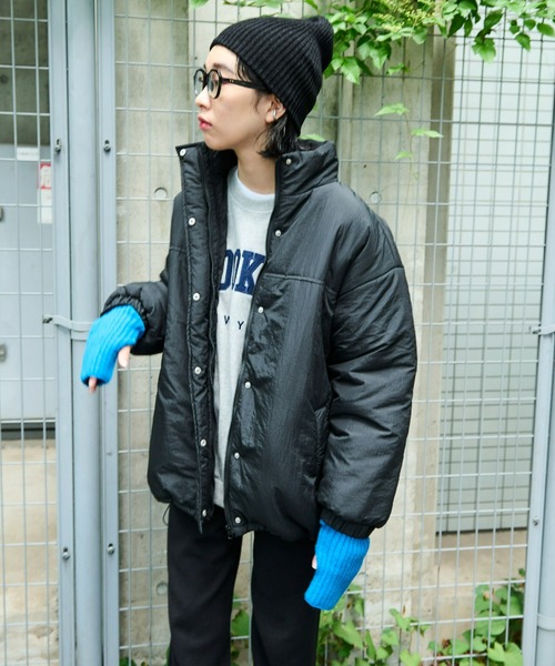 Auntie Rosa Holiday（アンティローザホリデー）の「※入荷禁止※中綿オーバーサイズコート / ブルゾン（ダウンジャケット/コート・レディース・ブラック/パープル/アイボリー・FREE）」の8枚目の写真