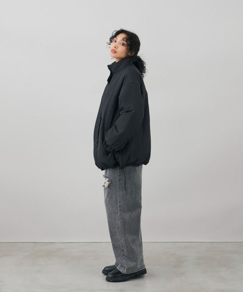 Auntie Rosa Holiday（アンティローザホリデー）の「※入荷禁止※中綿オーバーサイズコート / ブルゾン（ダウンジャケット/コート・レディース・ブラック/パープル/アイボリー・FREE）」の18枚目の写真