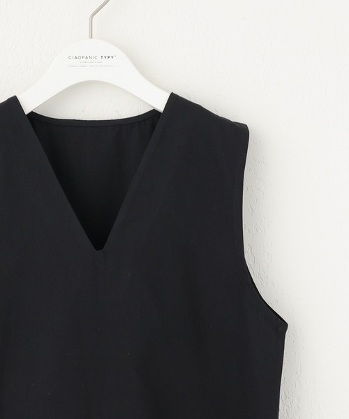 CIAOPANIC TYPY(チャオパニックティピー)の「【KIDS】コットンツイルサイドスリットミリタリーベスト(ベスト・キッズ・ブラック/カーキ・MEDIUM/X-LARGE)」の5枚目の写真