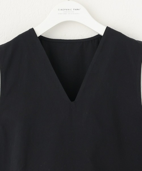 CIAOPANIC TYPY(チャオパニックティピー)の「【KIDS】コットンツイルサイドスリットミリタリーベスト(ベスト・キッズ・ブラック/カーキ・MEDIUM/X-LARGE)」の7枚目の写真