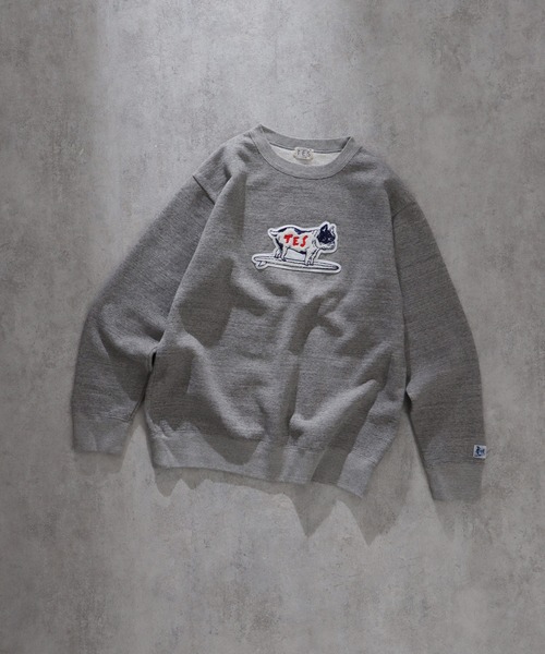 The Endless Summer(エンドレスサマー)の「TES BUHI WAPPEN CREWNECK SWEAT / クルーネックスウェット(スウェット・メンズ・ブラック/ホワイト/グレー・MEDIUM/X-LARGE/LARGE)」の1枚目の写真