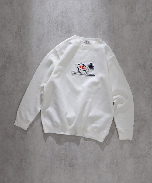 The Endless Summer(エンドレスサマー)の「TES BUHI WAPPEN CREWNECK SWEAT / クルーネックスウェット(スウェット・メンズ・ブラック/ホワイト/グレー・MEDIUM/X-LARGE/LARGE)」の2枚目の写真