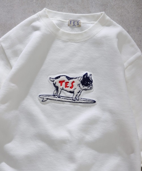 The Endless Summer(エンドレスサマー)の「TES BUHI WAPPEN CREWNECK SWEAT / クルーネックスウェット(スウェット・メンズ・ブラック/ホワイト/グレー・MEDIUM/X-LARGE/LARGE)」の5枚目の写真