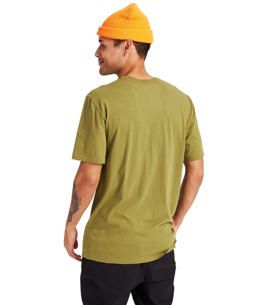BURTON(バートン)の「オーガニックコットン 半袖 ロゴ Tシャツ(Tシャツ/カットソー・メンズ・オリーブ/ホワイト/ブラック/イエロー・M/S/L/XL/XS)」の9枚目の写真