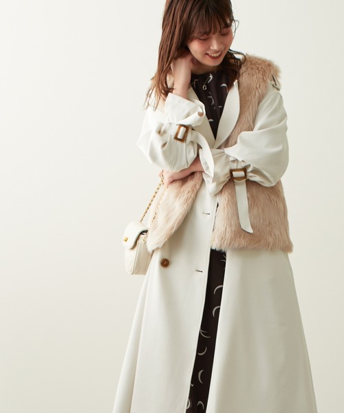 natural couture(ナチュラルクチュール)の「AWアイテム/ロングファーベスト(ベスト・レディース・マルチ/モカ/グレイッシュベージュ・FREE)」の11枚目の写真