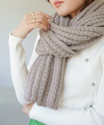 IAMUSE（アイアミューズ）の「【IAMUSE】ざっくりニットマフラー S0068（マフラー・レディース）」