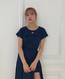 ANDGEEBEE | レイヤードリブトップス(その他トップス)