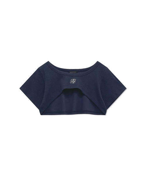 ANDGEEBEE（アンジービー）の「レイヤードリブトップス（その他トップス・レディース・ブラック/ネイビー・MEDIUM）」の10枚目の写真