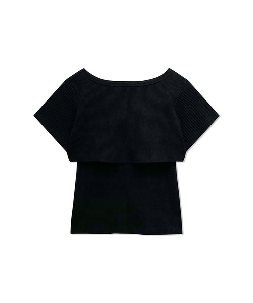 ANDGEEBEE（アンジービー）の「レイヤードリブトップス（その他トップス・レディース・ブラック/ネイビー・MEDIUM）」の11枚目の写真