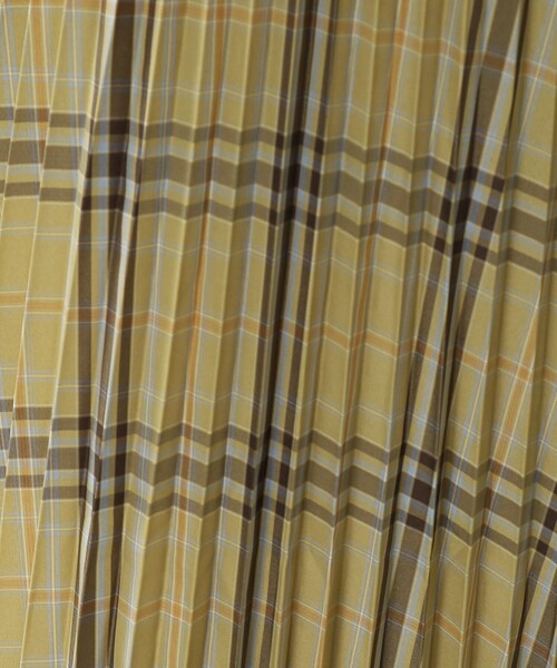 DRESKIP（ドレスキップ）の「◆【S-LL】シアーチェックプリーツスカート（スカート・レディース・ベージュ系その他2/ダークブラウン系1/ネイビー系1・01/02/03/04）」の9枚目の写真