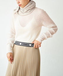 VERMEIL par iena（ヴェルメイユパーイエナ）の「【ATON/エイトン】BABY MOHAIR クルーネックニット（ニット/セーター）」