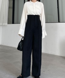 Louere | ハイウエストストレートピンタックパンツ(その他パンツ)