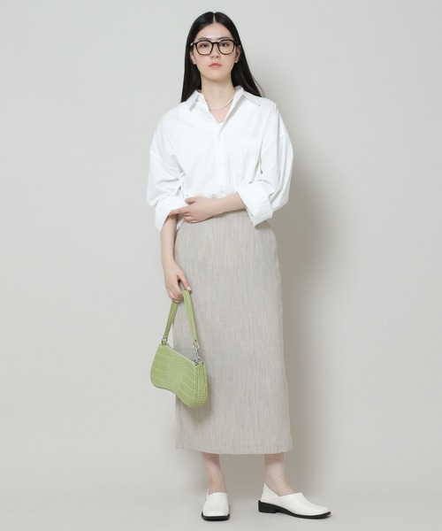 BITTER CELLS（ビターセルズ）の「【UNISEX】BITTER CELLS／PAPAERLIKEシャツ 2162213（シャツ/ブラウス・レディース・ネイビー/オレンジ/ラベンダー/アイボリー・SMALL/MEDIUM）」の12枚目の写真