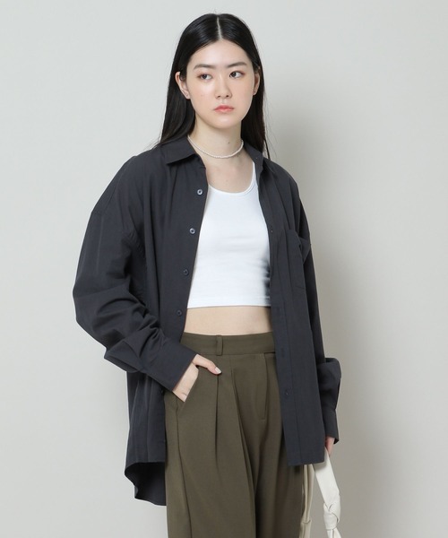 BITTER CELLS（ビターセルズ）の「【UNISEX】BITTER CELLS／PAPAERLIKEシャツ 2162213（シャツ/ブラウス・レディース・ネイビー/オレンジ/ラベンダー/アイボリー・SMALL/MEDIUM）」の13枚目の写真