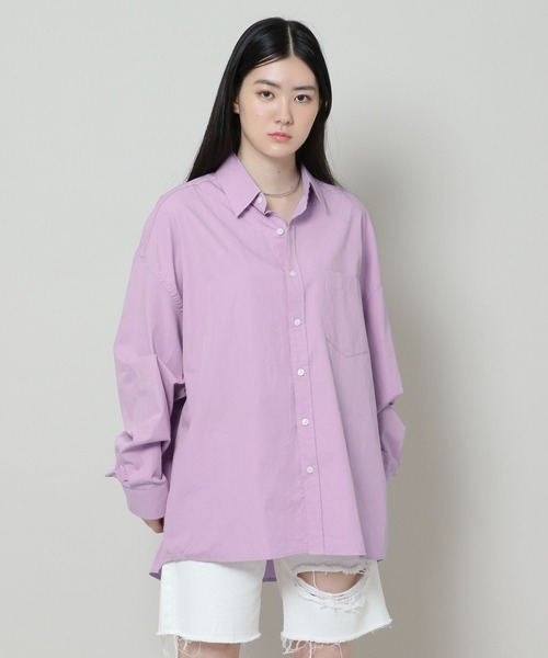 BITTER CELLS（ビターセルズ）の「【UNISEX】BITTER CELLS／PAPAERLIKEシャツ 2162213（シャツ/ブラウス・レディース・ネイビー/オレンジ/ラベンダー/アイボリー・SMALL/MEDIUM）」の8枚目の写真