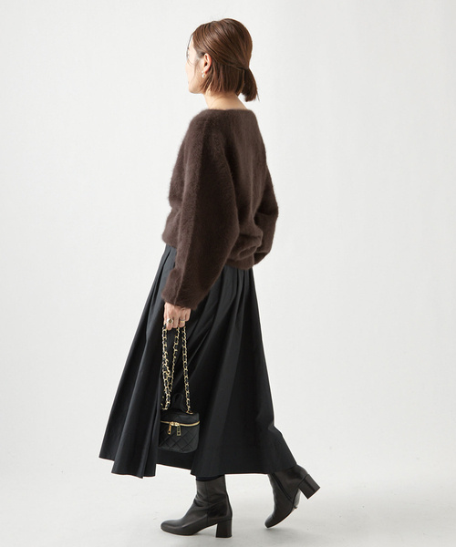 IENA（イエナ）の「フォックスカシミヤ ボートネックプルオーバー