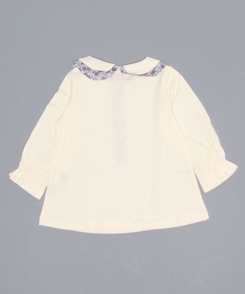 Love&Peace&Money（ラブアンドピースアンドマネー）の「小花柄コンビブラウス（シャツ/ブラウス・キッズ・ライトピンク/キナリ・100cm/130cm/120cm/90cm/80ｃｍ/110cm）」の6枚目の写真