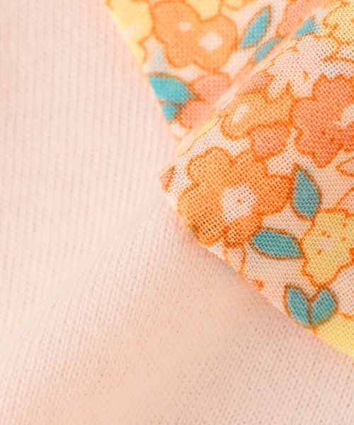 Love&Peace&Money（ラブアンドピースアンドマネー）の「小花柄コンビブラウス（シャツ/ブラウス・キッズ・ライトピンク/キナリ・100cm/130cm/120cm/90cm/80ｃｍ/110cm）」の3枚目の写真