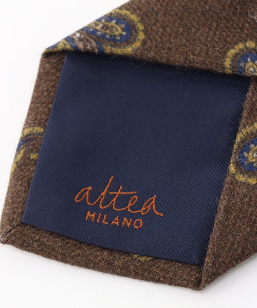 Altea（アルテア）の「【altea / アルテア】ウールビックペイズリータイ（ネクタイ・メンズ・ベージュ/ボルドー・FREE）」の4枚目の写真