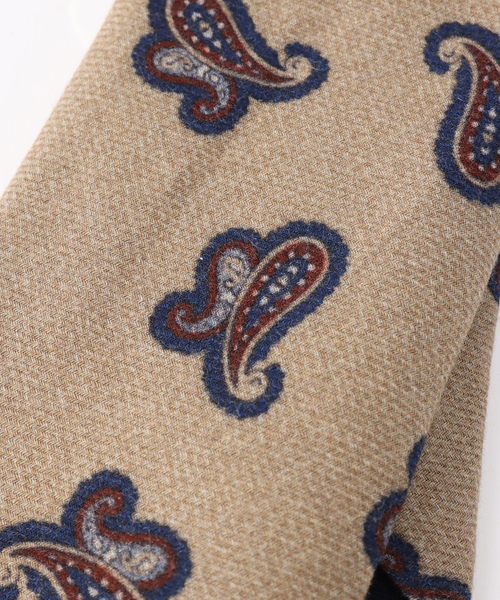 Altea（アルテア）の「【altea / アルテア】ウールビックペイズリータイ（ネクタイ・メンズ・ベージュ/ボルドー・FREE）」の7枚目の写真