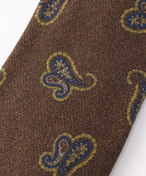 Altea（アルテア）の「【altea / アルテア】ウールビックペイズリータイ（ネクタイ・メンズ・ベージュ/ボルドー・FREE）」の8枚目の写真