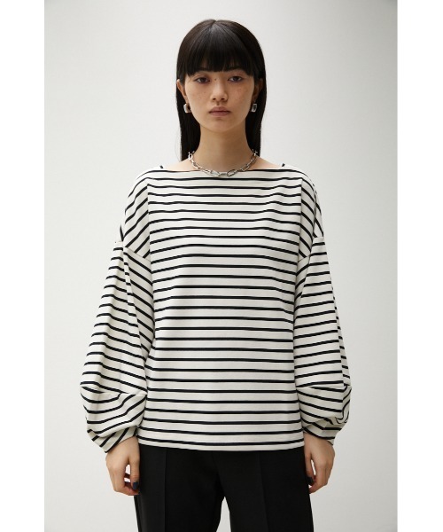 AZUL by moussy(アズールバイマウジー)の「VOLUME CUFF SLEEVE TOPS/ボリュームカフスリーブトップス(Tシャツ/カットソー・レディース・ブラック系その他/グリーン系その他/ブラック・SMALL/MEDIUM)」の16枚目の写真