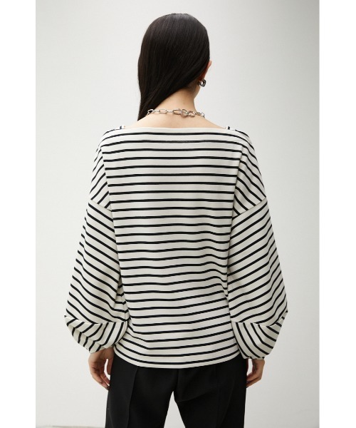 AZUL by moussy(アズールバイマウジー)の「VOLUME CUFF SLEEVE TOPS/ボリュームカフスリーブトップス(Tシャツ/カットソー・レディース・ブラック系その他/グリーン系その他/ブラック・SMALL/MEDIUM)」の18枚目の写真