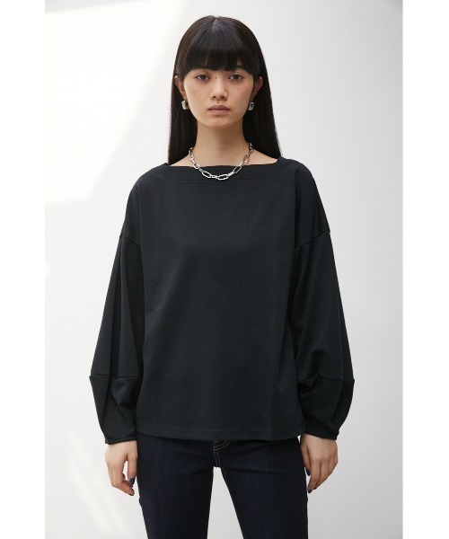 AZUL by moussy(アズールバイマウジー)の「VOLUME CUFF SLEEVE TOPS/ボリュームカフスリーブトップス(Tシャツ/カットソー・レディース・ブラック系その他/グリーン系その他/ブラック・SMALL/MEDIUM)」の7枚目の写真