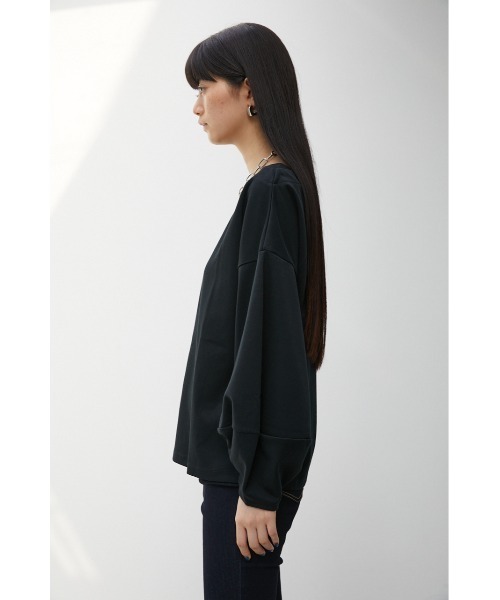 AZUL by moussy(アズールバイマウジー)の「VOLUME CUFF SLEEVE TOPS/ボリュームカフスリーブトップス(Tシャツ/カットソー・レディース・ブラック系その他/グリーン系その他/ブラック・SMALL/MEDIUM)」の8枚目の写真