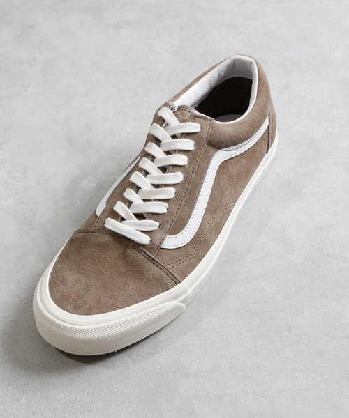VANS(バンズ)の「VANS ヴァンズ / OLD SKOOL 36 DX アナハイムファクトリーコレクション オールドスクール撥水レザーローカットスニーカー / VN0A54F3TWP VN0A54F3FGN VN0A54F3NWH(スニーカー・レディース・ダークグリーン/パープル/ブラウン・23cm/23.5cm/24cm/26.5cm/27cm/27.5cm/28cm)」の8枚目の写真
