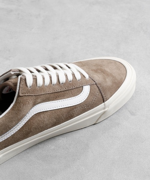 VANS(バンズ)の「VANS ヴァンズ / OLD SKOOL 36 DX アナハイムファクトリーコレクション オールドスクール撥水レザーローカットスニーカー / VN0A54F3TWP VN0A54F3FGN VN0A54F3NWH(スニーカー・レディース・ダークグリーン/パープル/ブラウン・23cm/23.5cm/24cm/26.5cm/27cm/27.5cm/28cm)」の4枚目の写真