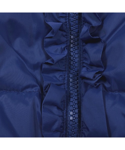 Noeil aime BeBe（ノイユエイムベベ）の「NoeilaimeBeBe/【撥水加工】タフタ前フリルリボンモチーフ付Aラインダウンコート(90~130cm)（ダウンジャケット/コート・キッズ・ピンク/ネイビー・130/100/120/90/110）」の10枚目の写真