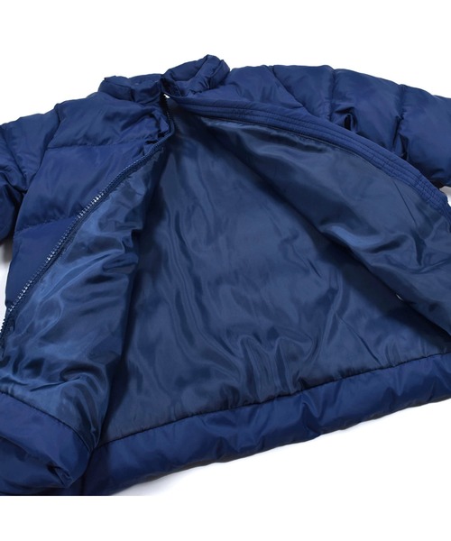 Noeil aime BeBe（ノイユエイムベベ）の「NoeilaimeBeBe/【撥水加工】タフタ前フリルリボンモチーフ付Aラインダウンコート(90~130cm)（ダウンジャケット/コート・キッズ・ピンク/ネイビー・130/100/120/90/110）」の13枚目の写真