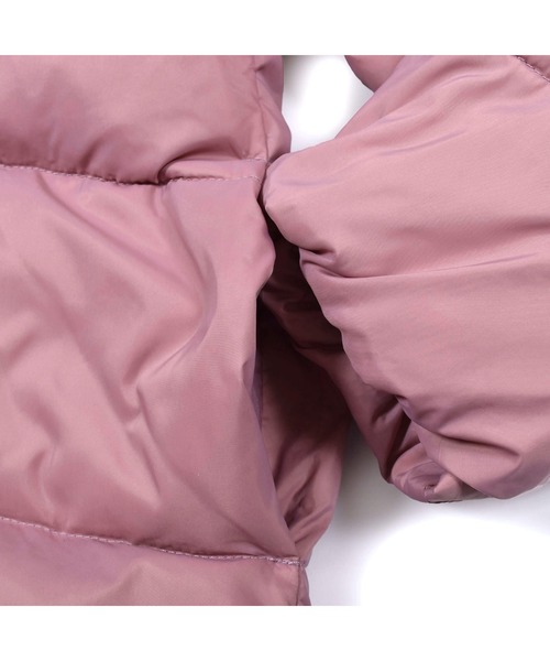 Noeil aime BeBe（ノイユエイムベベ）の「NoeilaimeBeBe/【撥水加工】タフタ前フリルリボンモチーフ付Aラインダウンコート(90~130cm)（ダウンジャケット/コート・キッズ・ピンク/ネイビー・130/100/120/90/110）」の11枚目の写真