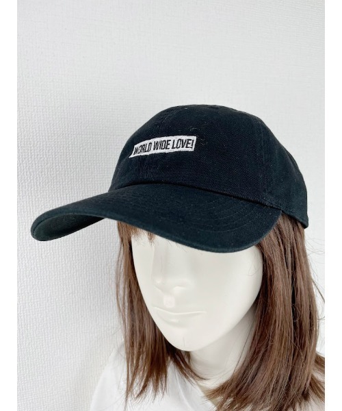 WORLD WIDE LOVE!（ワールドワイドラブ）の「WWL!CAP（キャップ・レディース・ブラック/グリーン系カモフラージュ・FREE）」の2枚目の写真