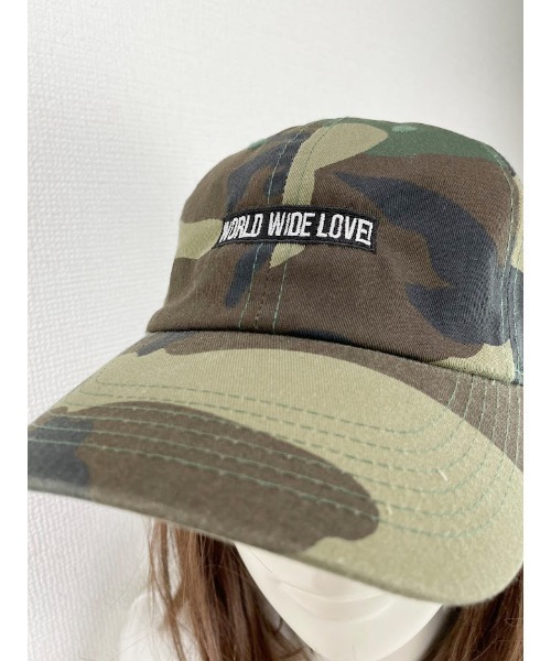 WORLD WIDE LOVE!（ワールドワイドラブ）の「WWL!CAP（キャップ・レディース・ブラック/グリーン系カモフラージュ・FREE）」の6枚目の写真