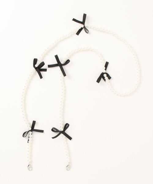 SPINNS(スピンズ)の「【選べるスマホショルダー】付け替え用 リボンパールショルダーストラップ(スマホグッズ・レディース・その他/レッド・ONESIZE)」の3枚目の写真