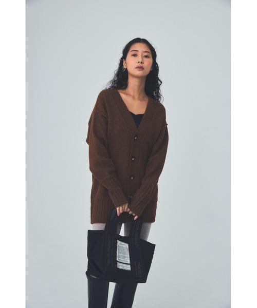 THEATRE PRODUCTS（シアタープロダクツ）の「リサイクルボトルジャガードテープスクエアバッグ/500mlペットボトル収納可能（トートバッグ・レディース・グレー/ブラック/カーキ/ベージュ・FREE）」の8枚目の写真