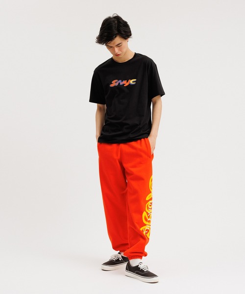 Saturdays NYC（サタデーズ ニューヨークシティ ）の「3D Snyc SS Tee（Tシャツ/カットソー・メンズ・ベージュ/パープル/ブラック・M/X-SMALL/S/XL/L）」の5枚目の写真