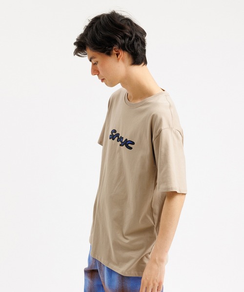 Saturdays NYC（サタデーズ ニューヨークシティ ）の「3D Snyc SS Tee（Tシャツ/カットソー・メンズ・ベージュ/パープル/ブラック・M/X-SMALL/S/XL/L）」の7枚目の写真