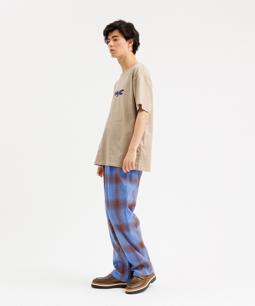 Saturdays NYC（サタデーズ ニューヨークシティ ）の「3D Snyc SS Tee（Tシャツ/カットソー・メンズ・ベージュ/パープル/ブラック・M/X-SMALL/S/XL/L）」の9枚目の写真