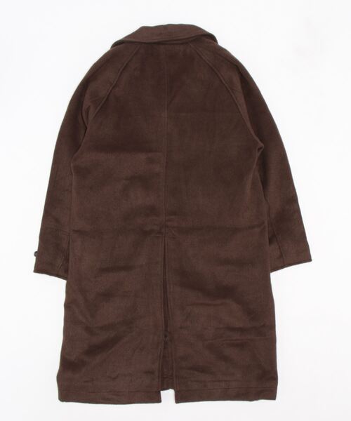 INASTUDIOS ZOO（イーナストゥディオスズー）の「「INASTUDIOS SELECT」ポリメルトン バルカラー ロングコート（チェスターコート・メンズ・ブラウン/ブラック/チェック・MEDIUM/LARGE/X-LARGE）」の4枚目の写真