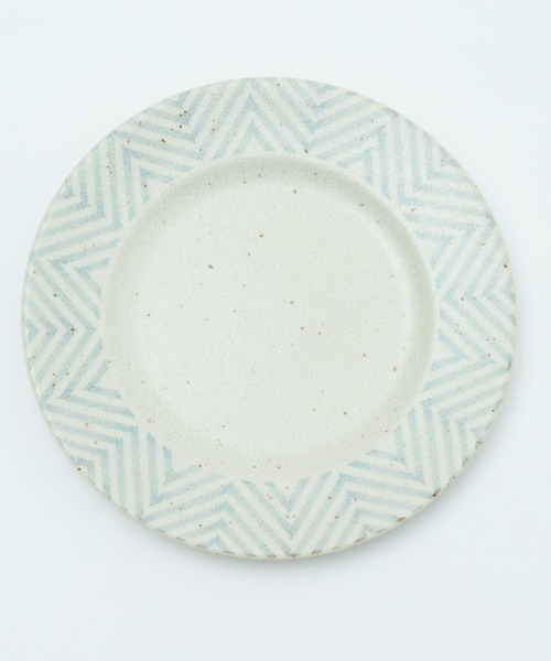 studio CLIP（スタディオクリップ）の「【daily CLIP】美濃焼 ヘリンボーンプレート 17cm（食器・レディース・グレー/ブラウン・FREE）」の2枚目の写真