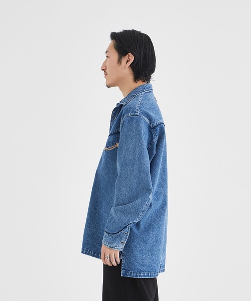 【TANAKA / タナカ】ST-119 B / デニムウエスタンオーバーシャツ TANAKA / タナカ】ST-119 B / デニムウエスタンオーバーシャツ（シャツ