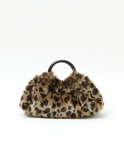 soeur（スール）の「SOEUR/レザー×ファーハンドBAG（ハンドバッグ・レディース・ブラック/ブラウン・フリー）」の5枚目の写真